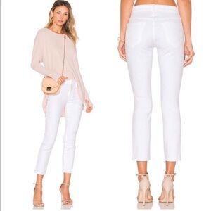 MOTHER The Looker Stayin' Alive High Waisted White Skinny Jeans Revolve Size 25